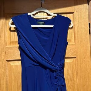 Ralph Lauren Royal Blue Mini Formal Dress